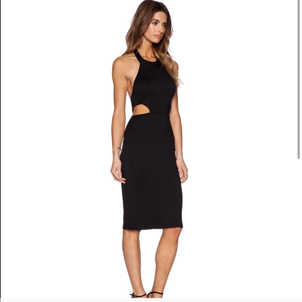 JayGodfrey Blue Cutout Bodycon Cocktail Dress 0